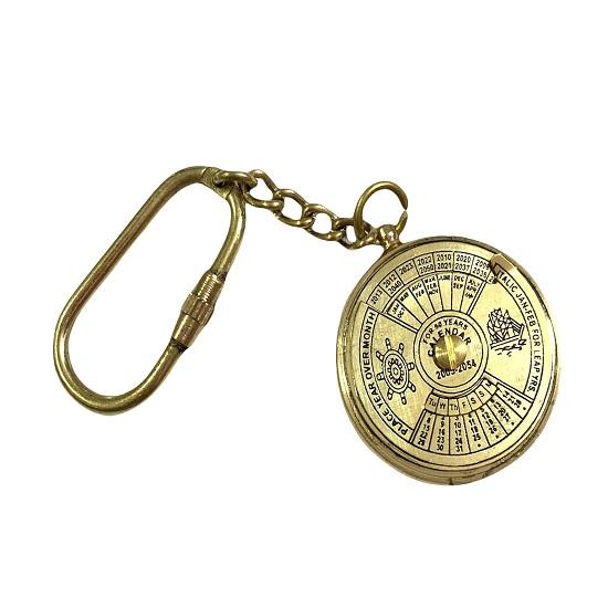 Лот из 10 латунных брелоков/брелоков с вечным календарем — фото 3