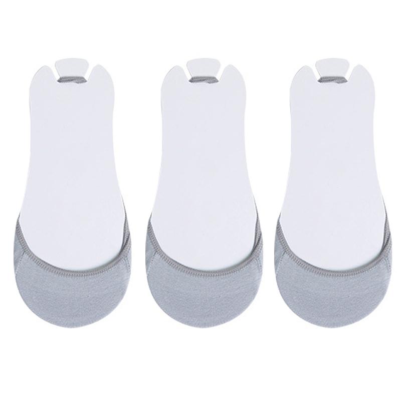 3Pairs/lot Sling Women's Cotton Boat Socks Summer Non-slip Invisible Shallow Half-soled Socks That Do Not Fall Off The Socks