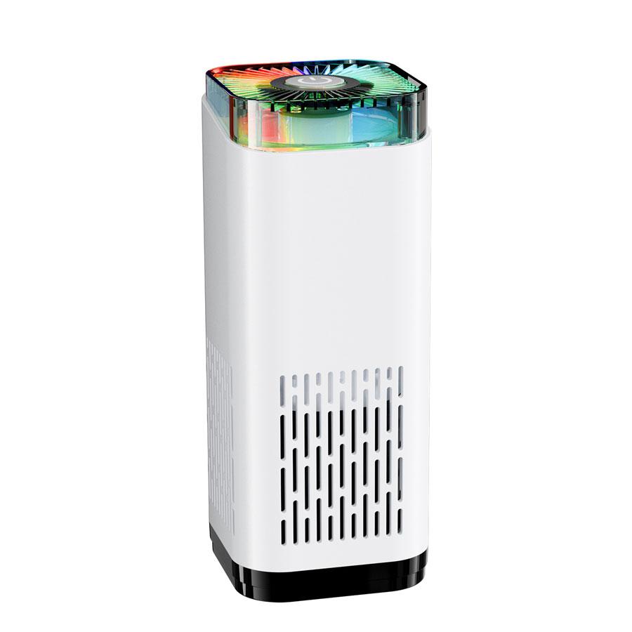 Xiaomi Small Air Purifier Portable Hepa Filter Remove Smoke Odor for Car Bedroom USB Negative Ions Generator Color Light Replace Filter
