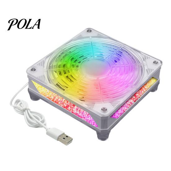 Desktop Cooling Fan USB Computer Mini Single/Dual 1800RPM Mute Heat Dissipation Small Space CPU Cooler Accessories for Android TV Box Router SingleFan