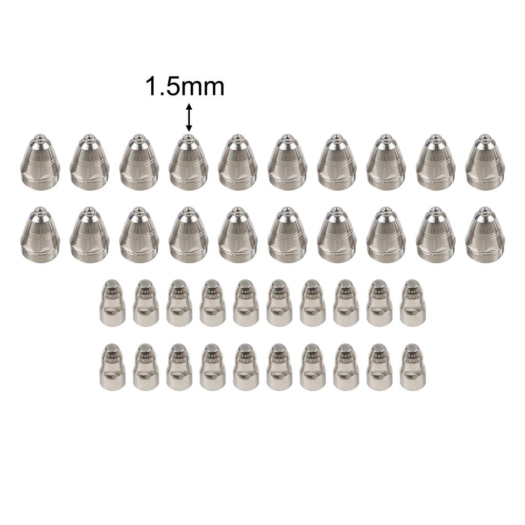 1.3mm Nozzle Head Diameter Plasma Cutting Consumables Precision-machined Wear Resistance Compatible With CUT-100