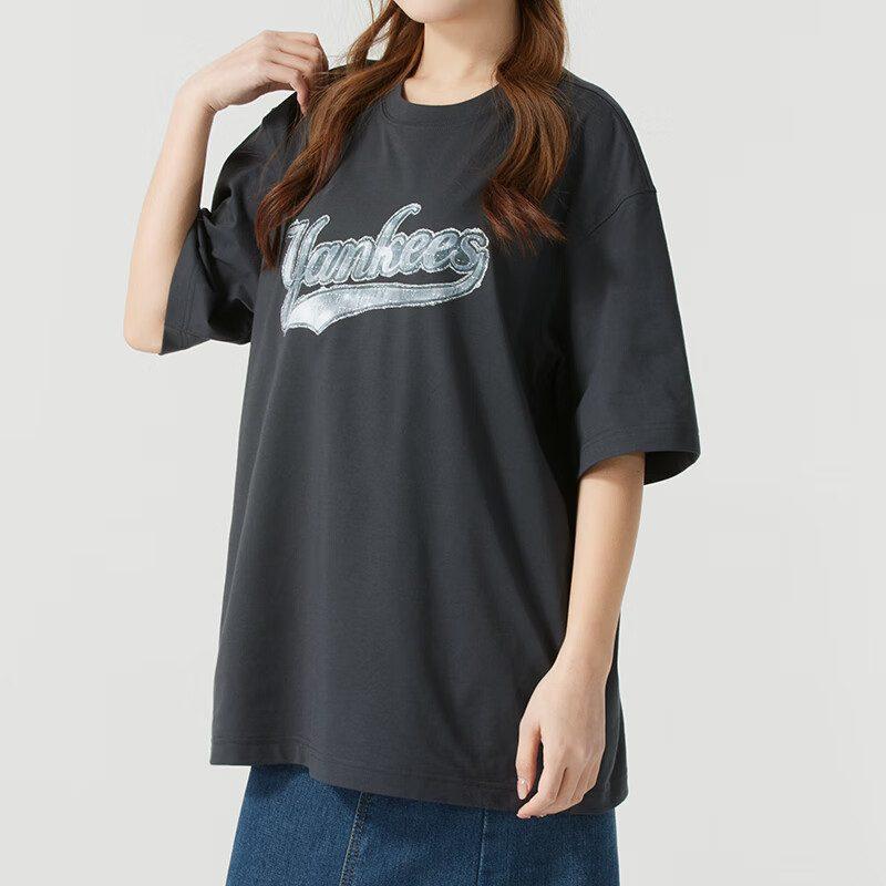 MLB New York Yankees Monogram T Shirt Unisex Charcoal Gray 3ATSM1453-50CGS