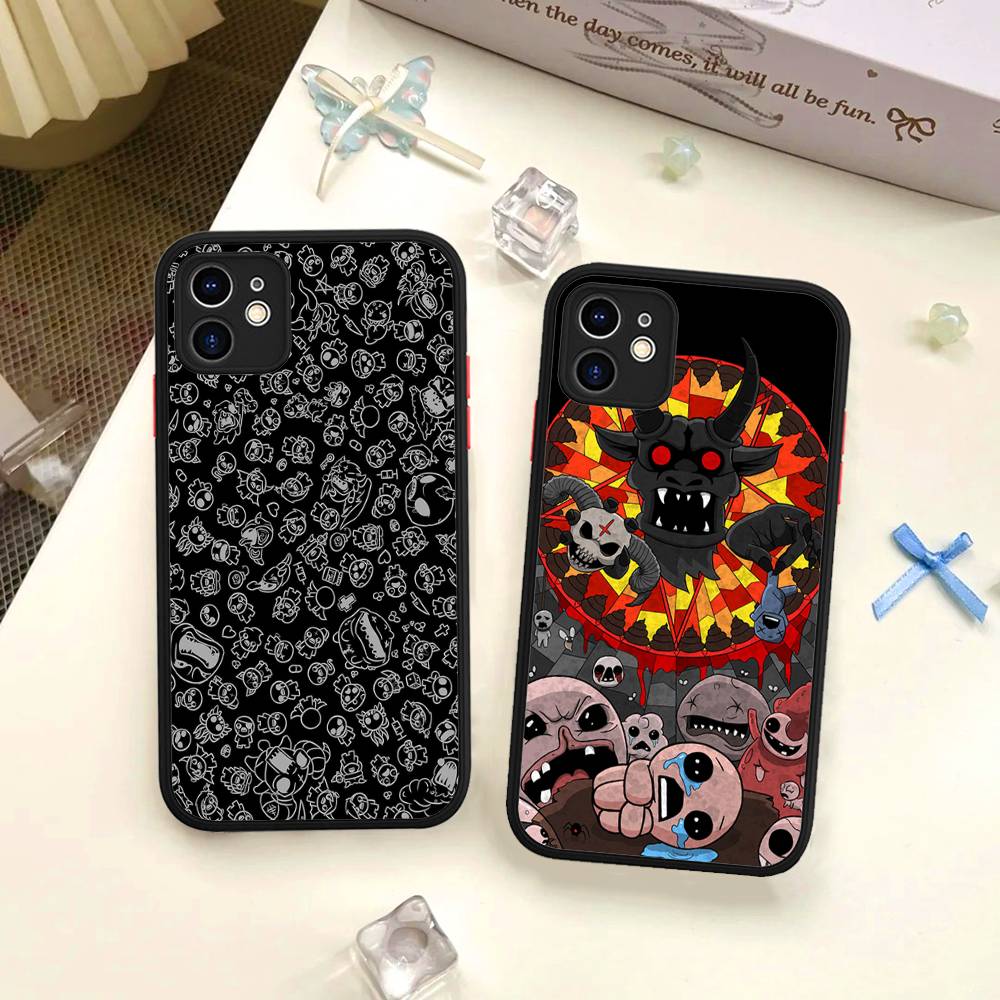 Game The B-Binding Of I-Isaac Phone Case For IPhone 16 15 14 13 12 11 Pro Max Plus X XS MAX Black Matte Phone Fundas