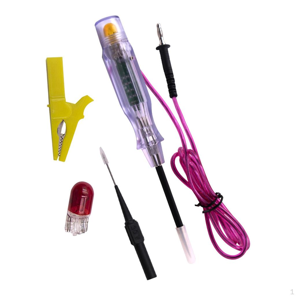 Automotive Circuit Tester Auto Electric Light with Extended Wire LED Test for Boat