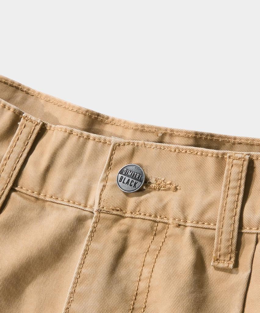 Dimiteulibeullaeg Wide Carpenter Cotton Pants_Beige