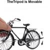1:8 Scale Retro Bike Mountain Bikes Diecast Model Toy Alloy Rubber Tires Simulation Bicycle Models Collection Gifts for Boys