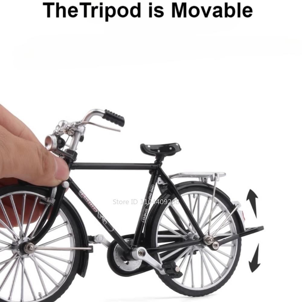 1:8 Scale Retro Bike Mountain Bikes Diecast Model Toy Alloy Rubber Tires Simulation Bicycle Models Collection Gifts for Boys