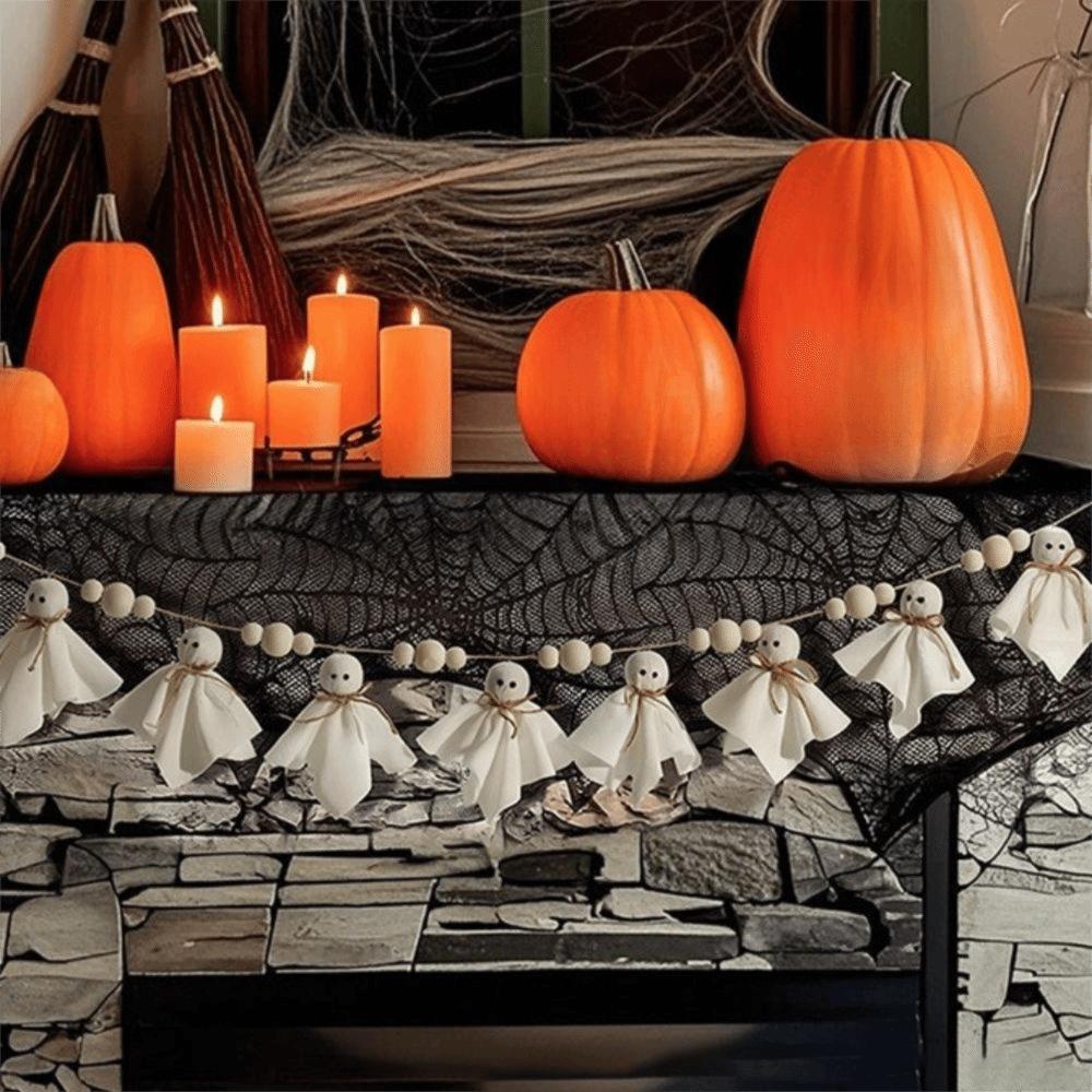 Long Halloween Spooky Pentant Reusable Hallowee Hanging Decoration Cute Hanging Ghost String Bar