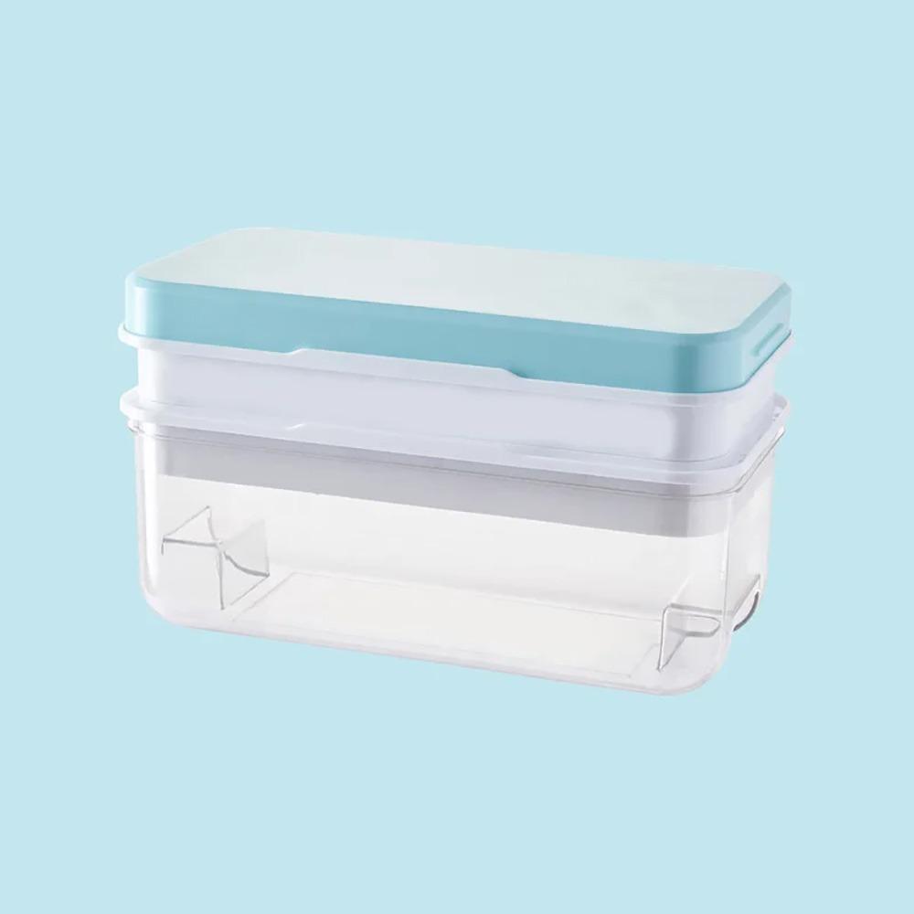 Portable Bar Gadget Ice Cube Tray Press Design Silicone Material Ice Maker Mould 8Grids Ice Mold Box Kitchen Accessories