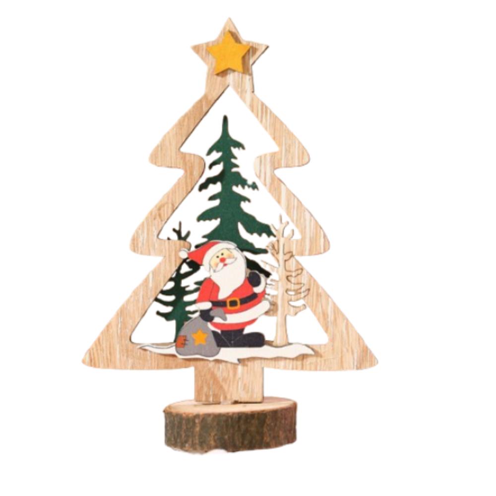 Rustic Christmas Snowflake Wooden Decor Cute Merry Christmas Decoration  Home Decoration