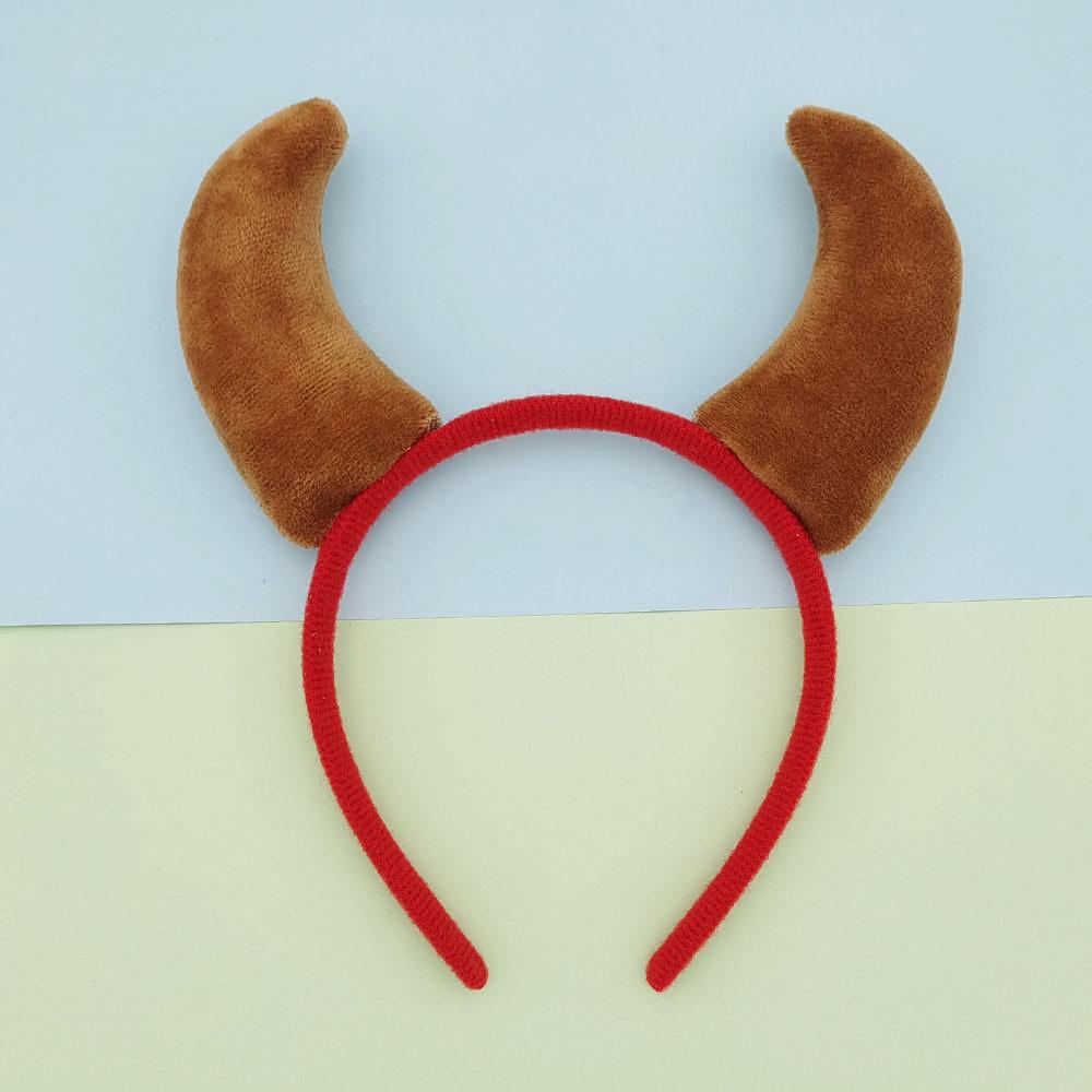 Halloween & Christmas Faux Horn Headband for Adults and Children - Festival, Performance, Masquerade Party Ears Headwear