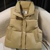 Cotton vest women's short autumn and winter new women's cotton vest sleeveless cotton vest jacket women