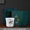 Mutton-Fat Jade Ice White Porcelain Tea Cup Gift Set