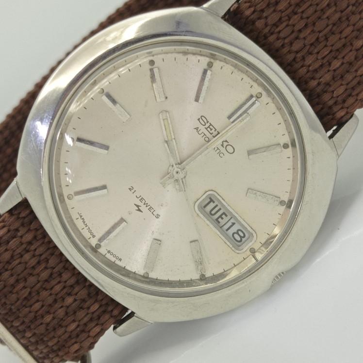 

Б/У SEIKO 5 АВТОМАТИЧЕСКИЕ ЯПОНСКИЕ МУЖСКИЕ ЧАСЫ С ОРИГИНАЛЬНЫМ ЦИФЕРБЛАТОМ ДНЯ/ДАТЫ 006-a412426-2 Sku006-a412426