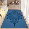 Living Room Carpet with Blue Mandala Pattern, Modern Nordic Style Rug Suitable for Use As an Anti-slip for Living Room Bedroom Sofas