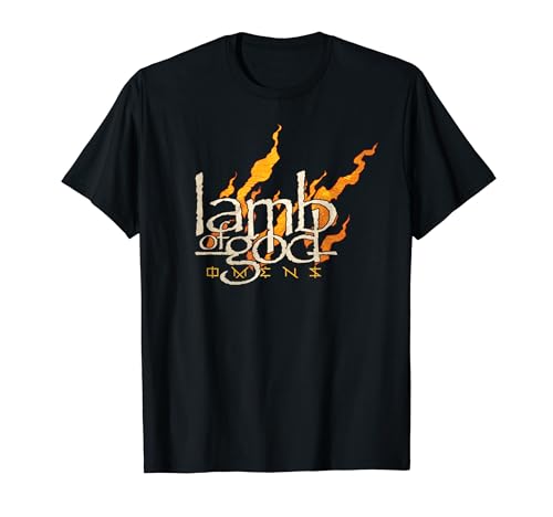 Lamb of God Omens Fire Logo T-Shirt