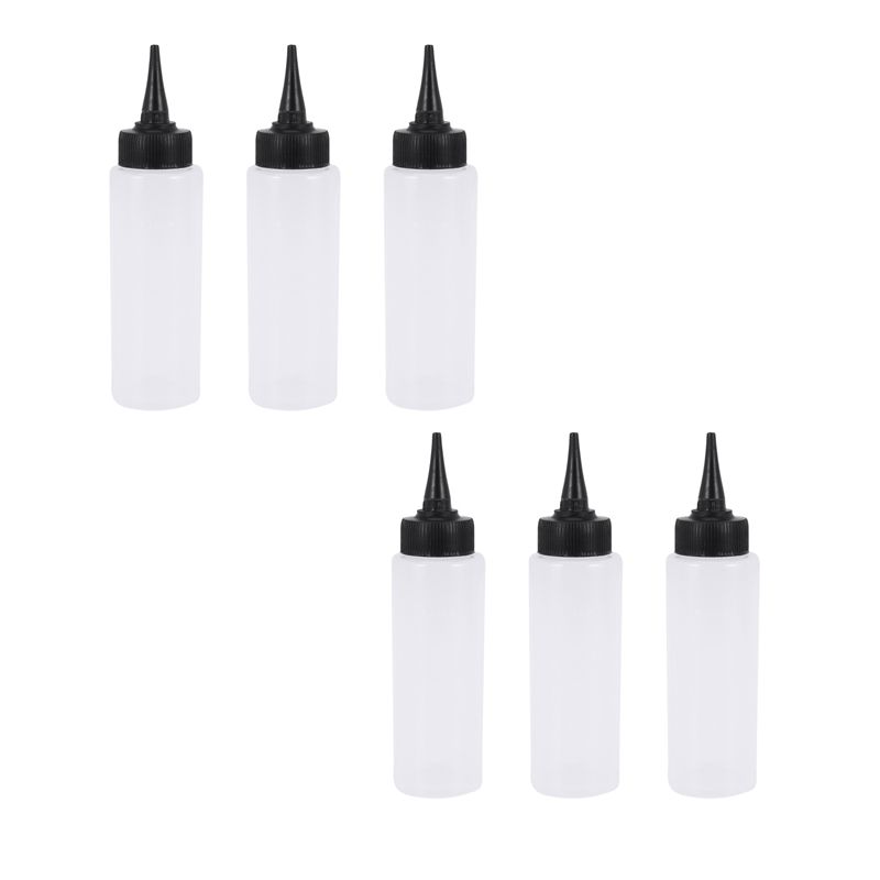 YCOC-6X 150Ml Salon Hair Color Measuring Applicator Bottle Scale Hairdressing Tool
