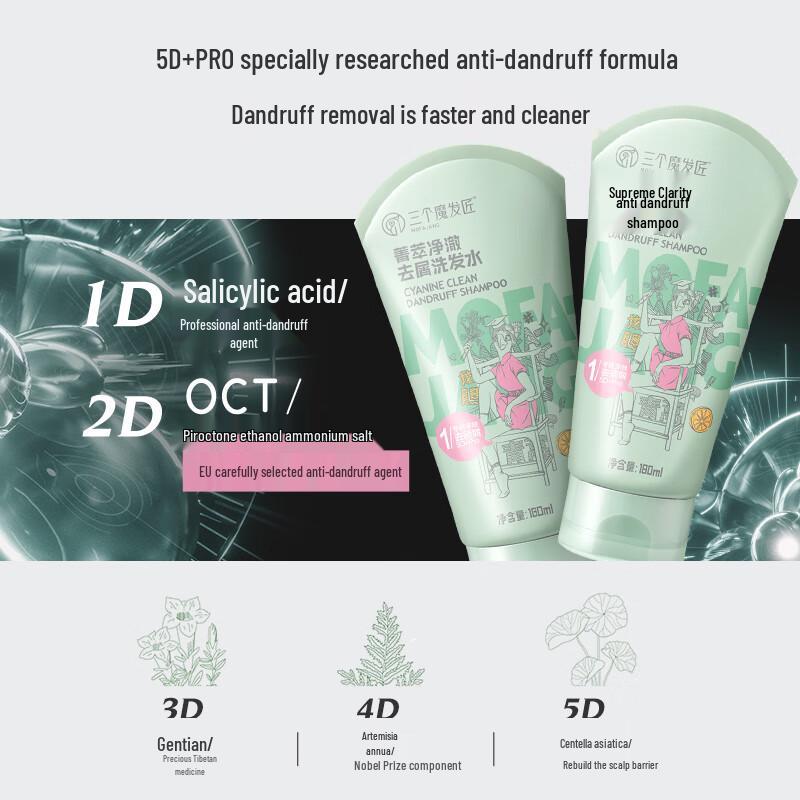 Three Hair Masters Purifying Anti-Dandruff Shampoo