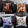 One Piece Roronoa Zoro Anime Plush Pillow Cover Soft Short Plush Cushion Cover For Sofa Bedroom Home Decor Gift Decoration