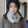 Soft Faux Furred Scarf Winter Neck Warmer For Family Use Baby Safe Ingredient Cold Weather Essential Accessory