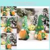 St. Patrick's Day Green Hat Doll Irish Shamrock Decoration Charming Fabric Figurine