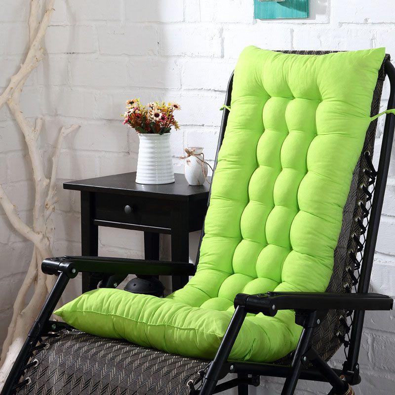 

Outdoor High Solid Back Chair Cushion Soft Polyester Fill Patio Seat Cushion Green,110x40cm
