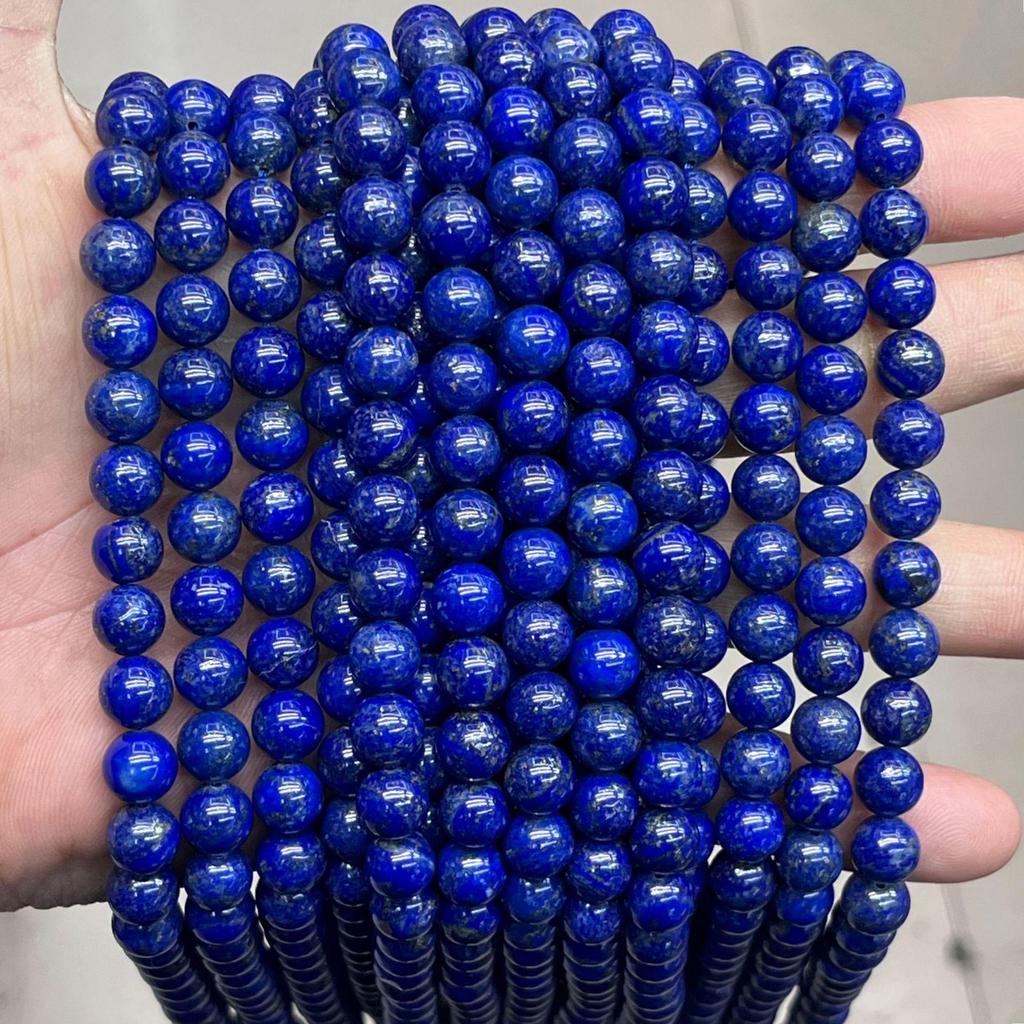 Natural Lapis Lazuli Loose Beads for DIY Jewelry, 5A Afghan Semi-finished Products