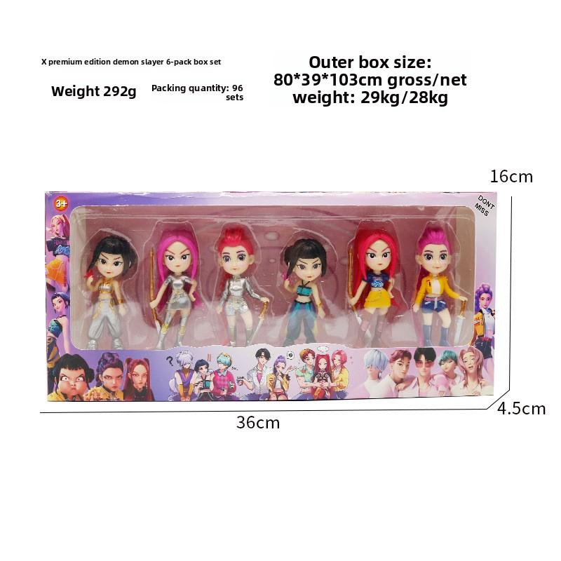 Witch Hunters Explosive K-Pop Big Head Q Version Rumimi Figure Model Blind Box Tide Play Doll Ornament