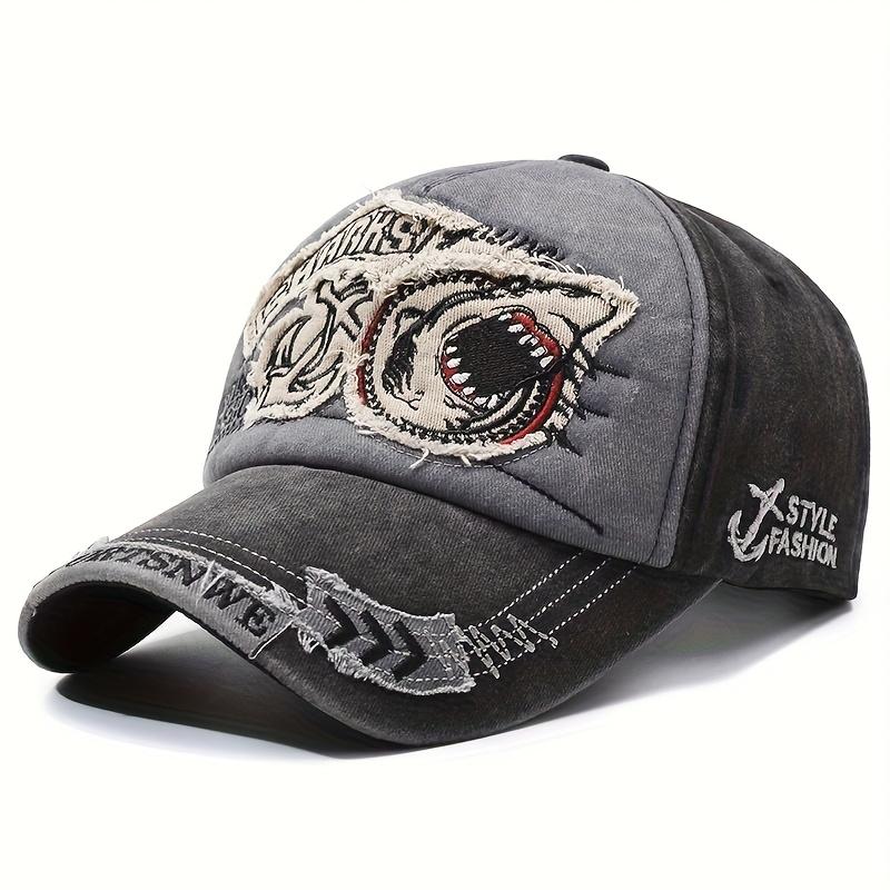 

2026 New Fashionable Baseball Hat Flame Embroidered Hip Hop Skateboarding Hat Outdoor Daily Leisure Sunshade Hat Unisex Mesh Hat чорний