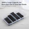 300Pcs Black Hairstyle Hair Pins Kit U-Shape Pins Hair Styling Accessories  Girls Gift