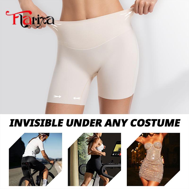 Dames Naadloze Anti-Schuur Shorts Panty Hoge Taille Buikcontrole Veiligheidsshorts Onder Jurk Shapewear