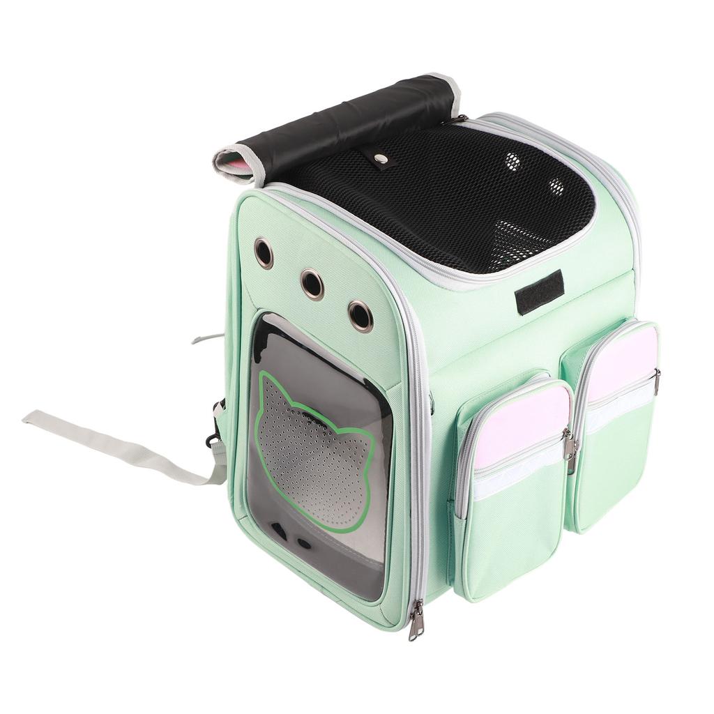 Pet Backpack Breathable Adjustable Shoulder Strap Foldable Small Pet Carrier Bag for Cat Dog Travel