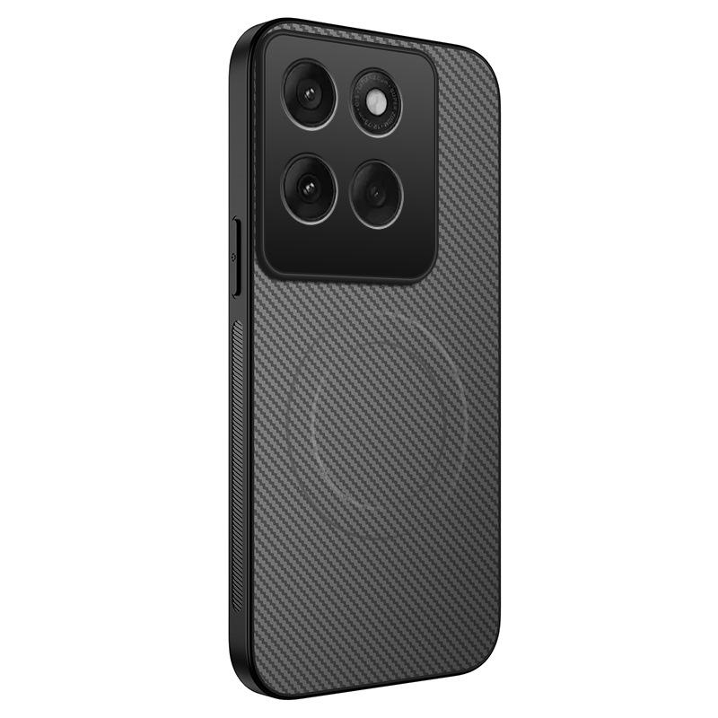 Applicable MOTO Edge70 Carbon Fiber Pattern Magnetic Mobile Phone Case Motorola G86 Matte G84 Protective Case
