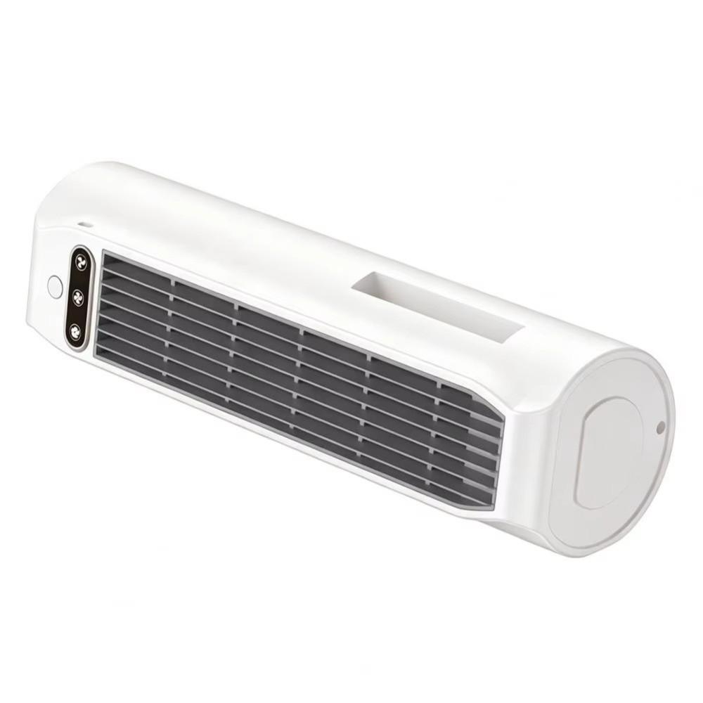 Digital Display Portable Desk Fan Wall Mount Air Circulating Fan Kitchen Cooling White