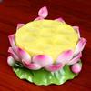 Embossed Ceramic Lotus Candlestick for Household Offerings To Buddhist Temple Elders, Butter Lamp Candlestick Feng Shui