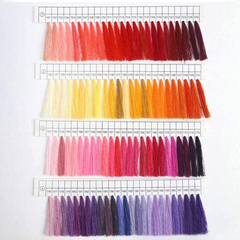 10Pcs/Set Polyester Sewing Thread 200 Yards/Spool Home Sewing Kit for Hand and Machine Thread To Sew Hand Embroidery Supplies