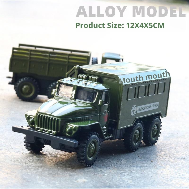 Simulazione Militare Carro Armato Armato Elicottero Veicolo Corazzato Camion Ambulanza Macchina a Retrazione Modello Giocattolo per Bambini Lega Metallo+plastica