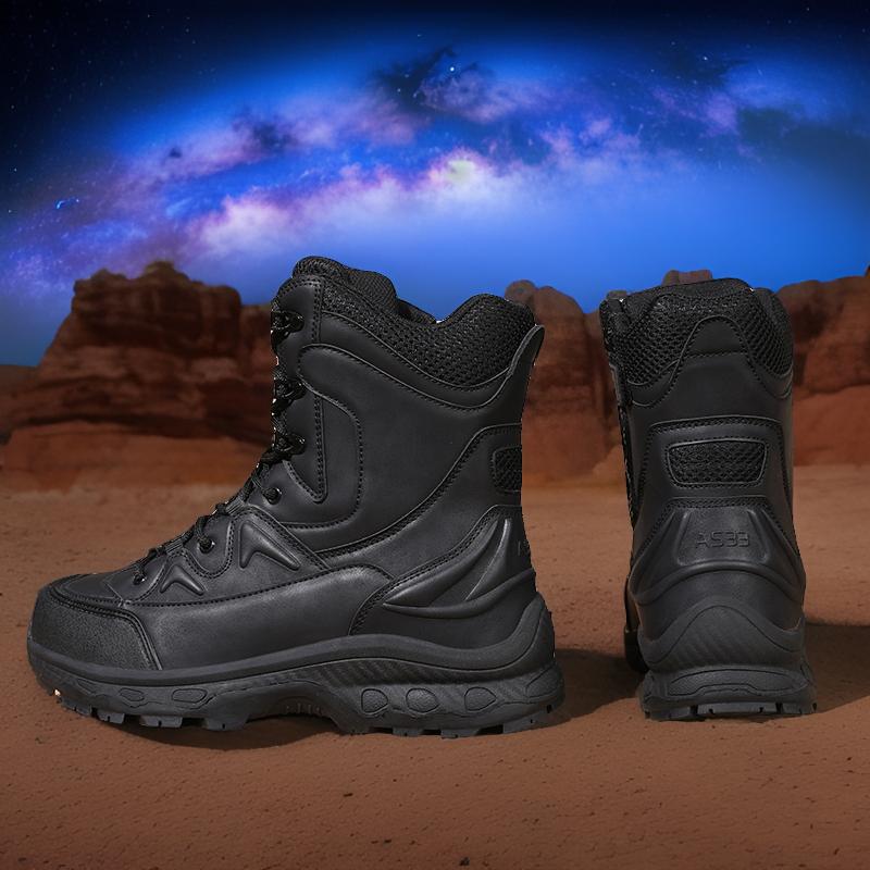 Entra en Botas Militares 39-47 Resistentes al Desgaste, Botas de Campo para Entrenamiento al Aire Libre, Botas de Montañismo, Botas de Senderismo