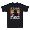 Black Cat Coffee Spelled Backwards Is Eeffoc I Dont Give Eeffoc Unisexs T Shirt