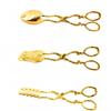 Gold-plated Cake Clip Embossed Pastry Clamp Gorgeous Fruit Salad Clip  Dessert