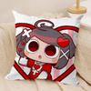Cute P-Pepoyo Artist Producer Cushion Cover Silky Short Plush Invisible Zipper Dustproof Sofa Pillow Case For Home Decor