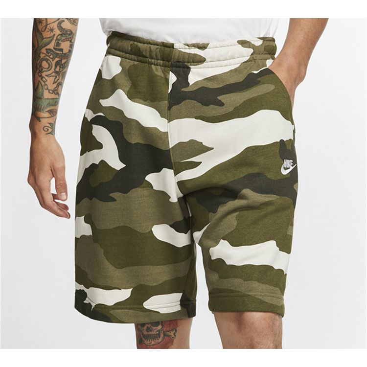 Nike Sportswear Club French Terry Camo Shorts Men Bottoms BV2839-222