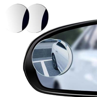 Car Auxiliary Mirror, Rearview Mirror Assist, Frameless, Adjustable Angle, Wide View, Wide Angle View,