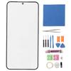 Phone Front Screen Black Glass with Professional Tools Phone Front Outer Screen Panel for Galaxy S22+Plus 5G