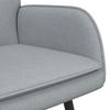 2 Seater Sofa Light Grey 115 x 61 x 87 cm Fabric