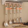 Stainless Steel Kitchen Storage Shelf with Hooks