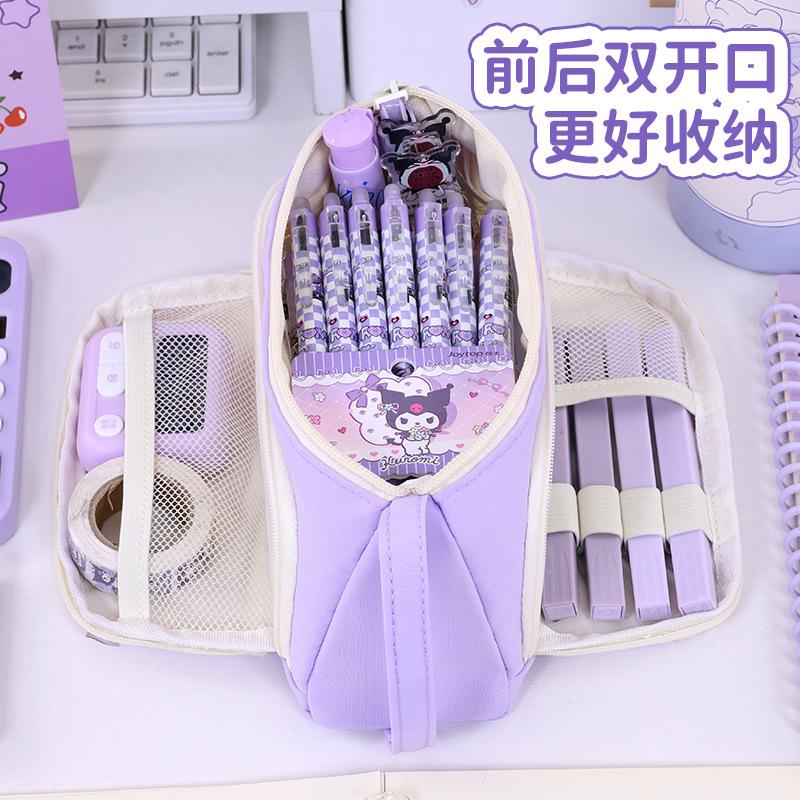 New product, simple and large opening, multi-functional stationery, pencil bag, primary school, junior high school, large capacity and high value