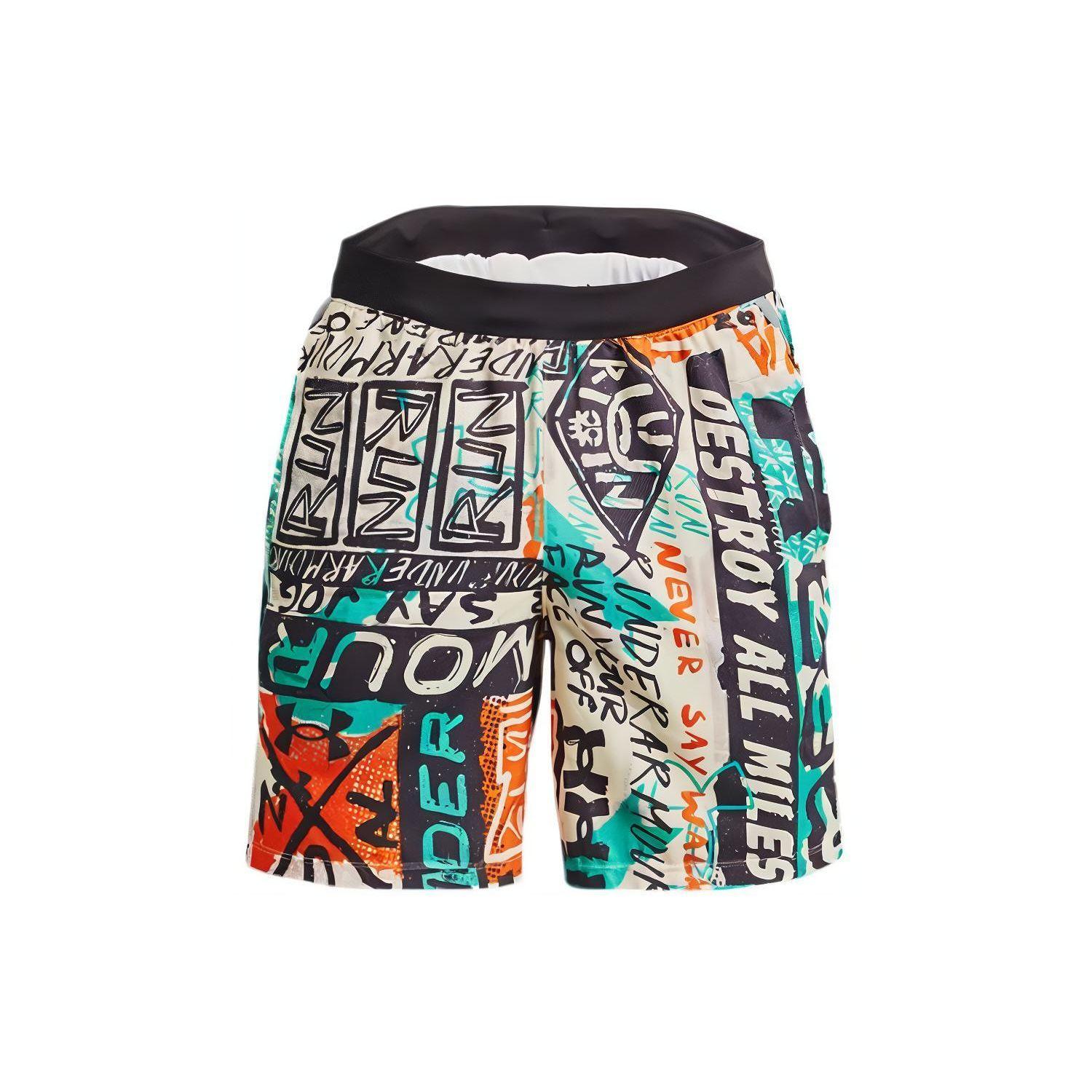 

Мужские шорты UA с принтом по всей поверхности, прямого кроя, Casl Sports, дышащие, 1370334-010 M