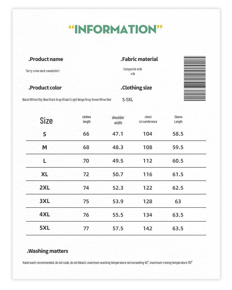 JEEP Men's 2026 Spring Loose Heavyweight Round Neck Sweatshirt
