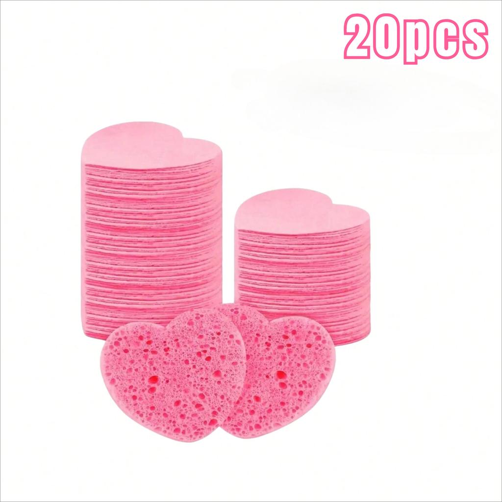10-100PCS Compress Face Wash Puff Natural Wood Pulp Sponge Face Wash Puff Foaming Face Puff Cosmetic Puff Face Cleansing Sponge